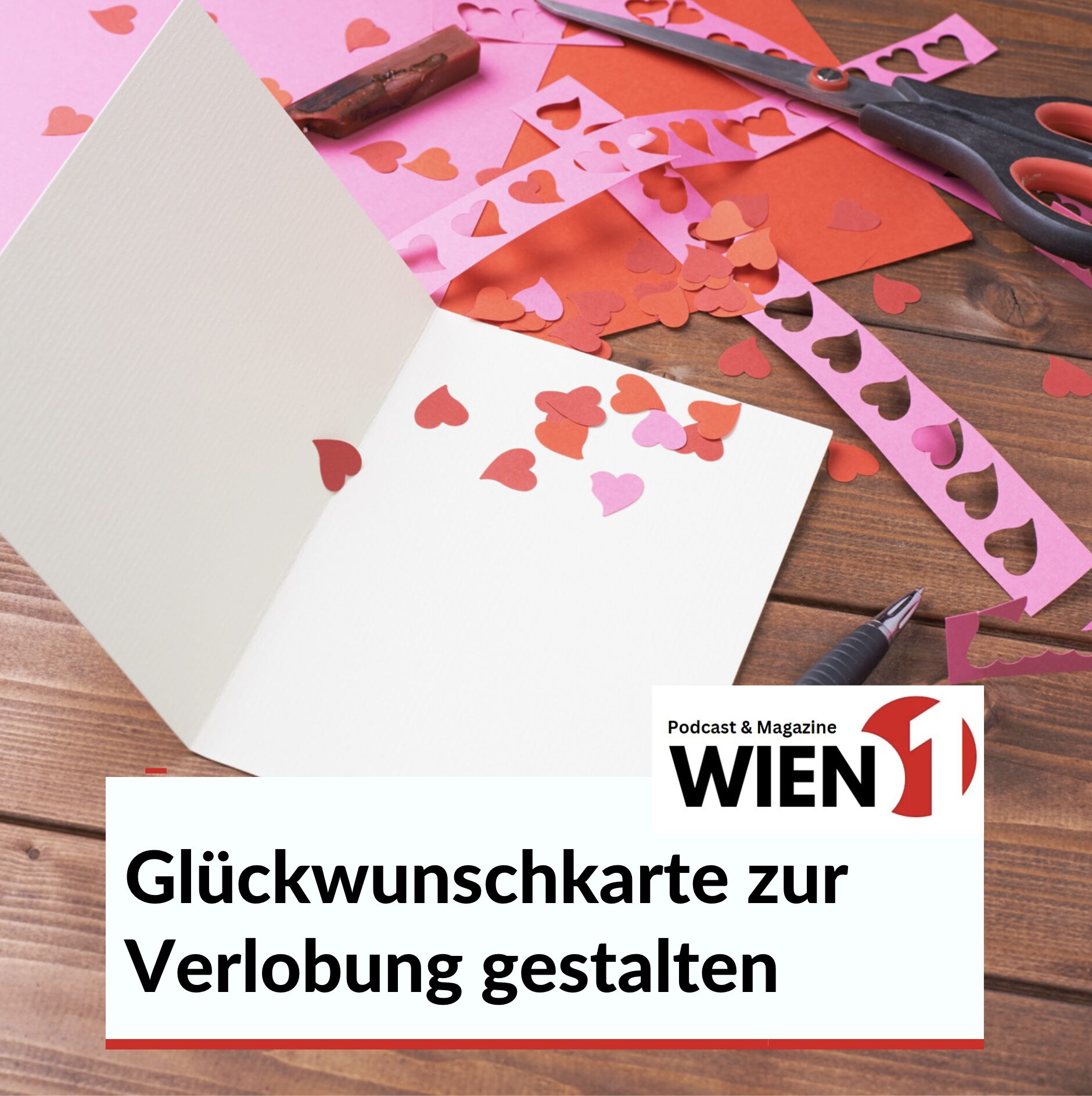 Die passende Glückwunschkarte zur Verlobung gestalten
