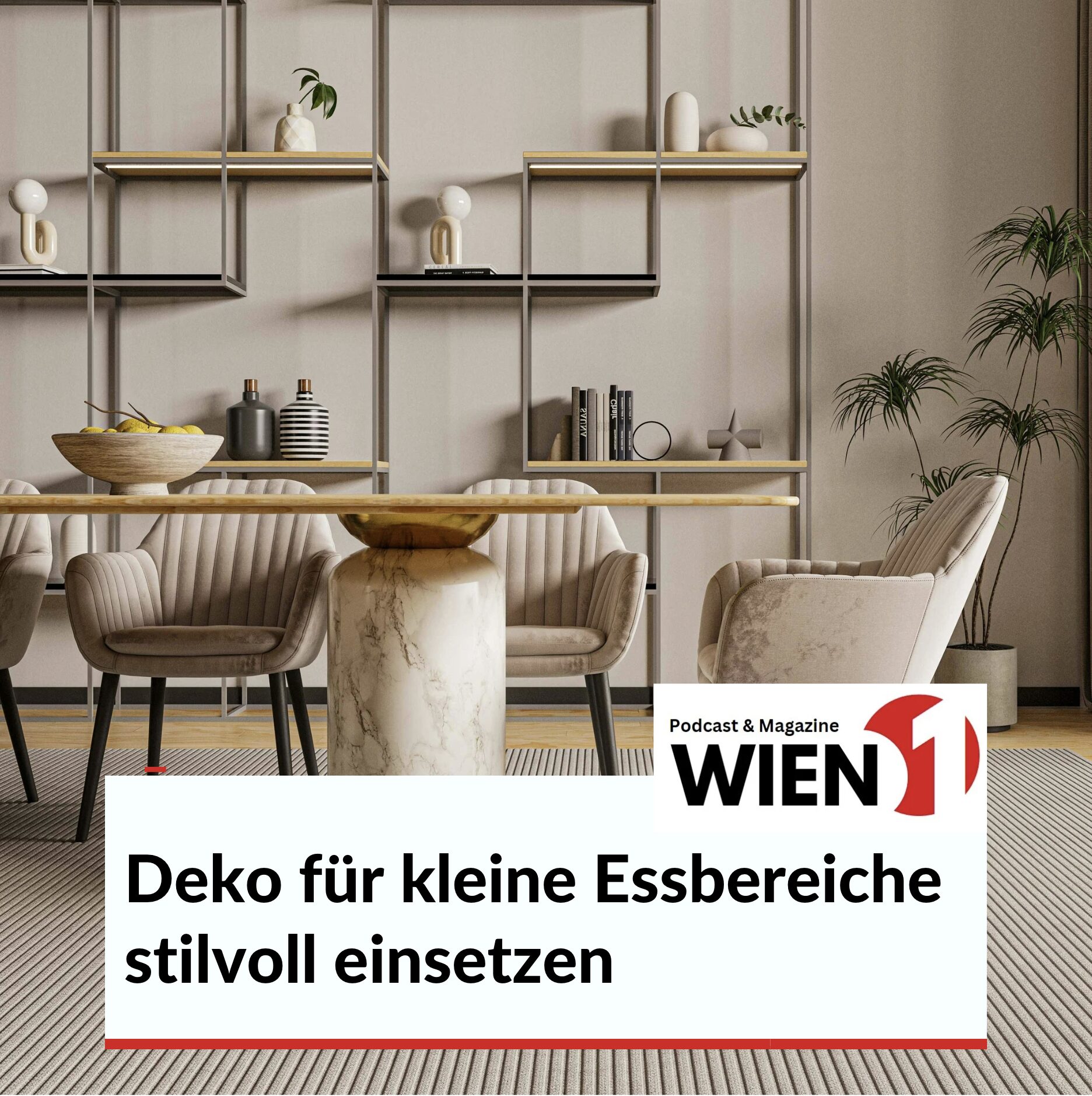 Deko für schmales Esszimmer stilvoll einsetzen