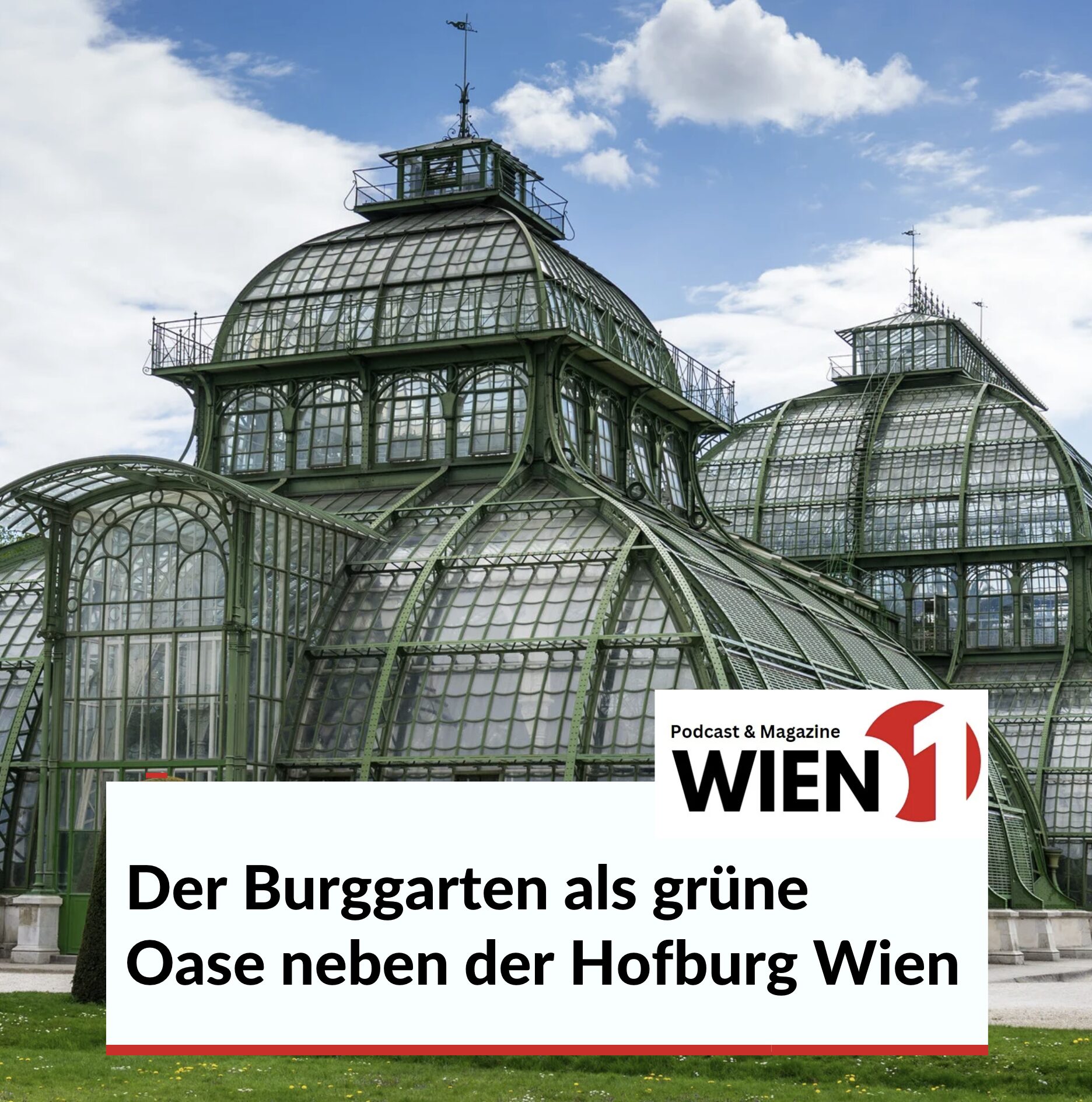 Der Burggarten als grüne Oase neben der Hofburg Wien