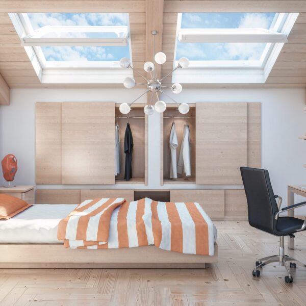 Kleines Jugendzimmer mit Dachschräge einrichten