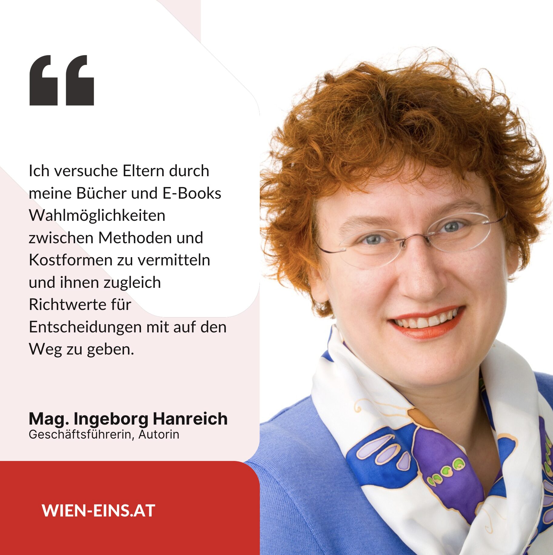 Mag. Ingeborg Hanreich Geschäftsführerin, Autorin