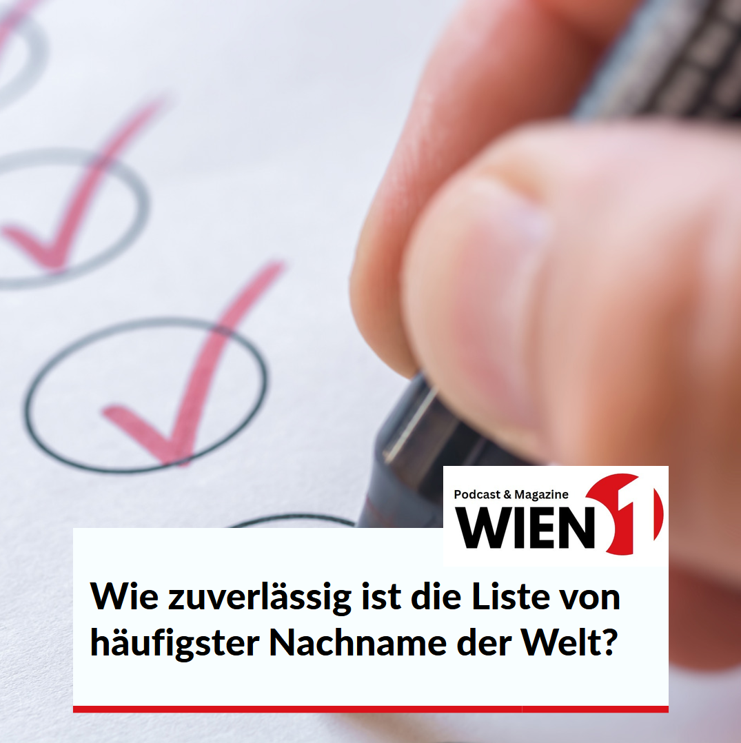 Wie zuverlässig ist die Liste von häufigster Nachname der Welt?